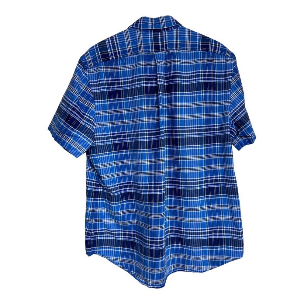 Ralph Lauren Mens XL Blue‎ Plaid Short Sleeve Button Down Shirt - Picture 2 of 6